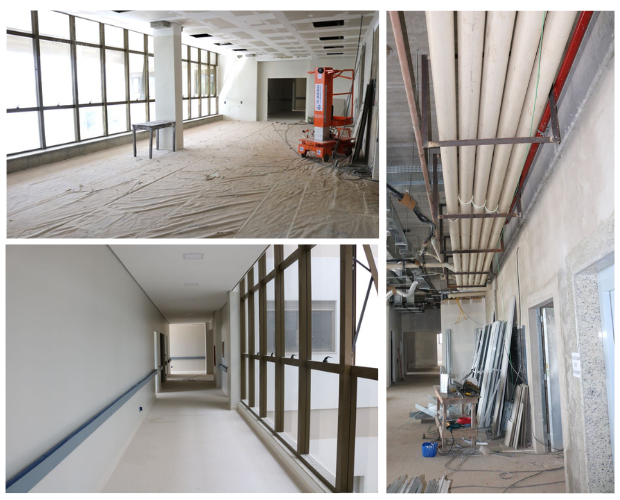 Obra em pavimentos do Hospital Oncol�gico tem grande evolu��o em dezembro e janeiro